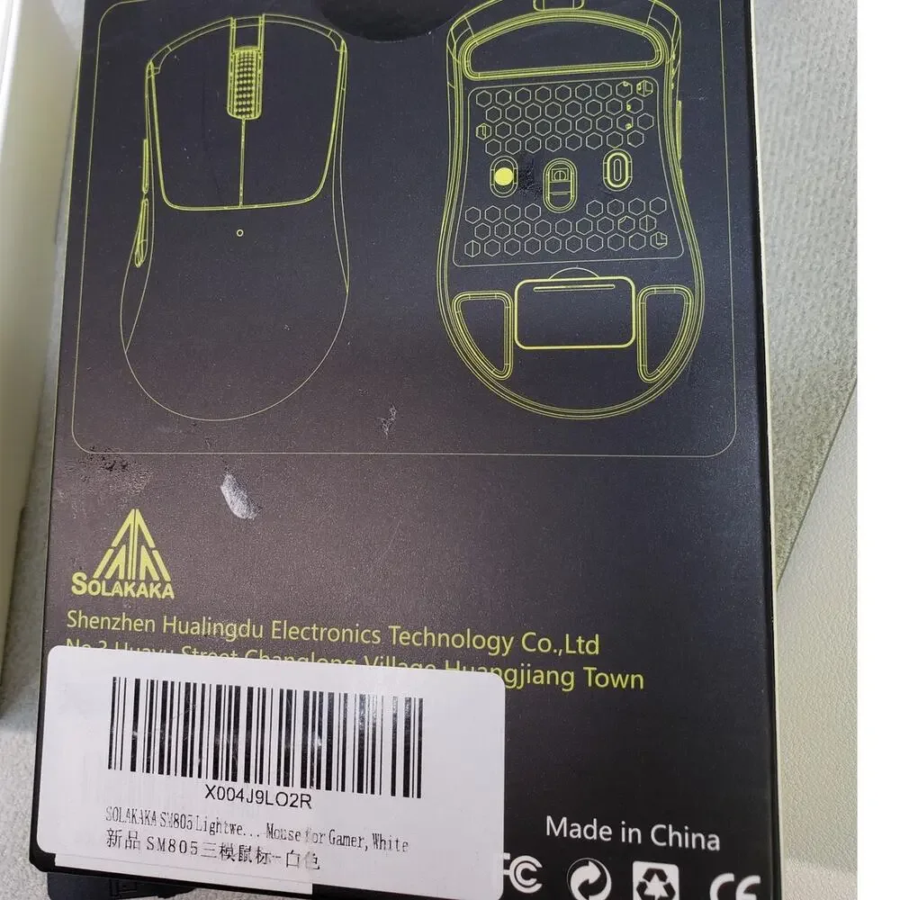 Solakaka SM805 Tri-Mode Lightweight Wireless Gaming Mouse